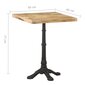 vidaXL bistro galds, 60x60x77 cm, neapstrādāts mango koks cena un informācija | Virtuves galdi, ēdamgaldi | 220.lv