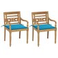 Batavia krēsli ar ziliem spilveniem, 2 gab. цена и информация | Dārza krēsli | 220.lv