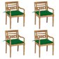 Batavia krēsli ar spilveniem, 4 gab. cena un informācija | Dārza krēsli | 220.lv