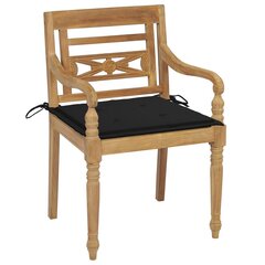 Batavia krēsli ar spilveniem, 6 gab. цена и информация | Садовые стулья, кресла, пуфы | 220.lv