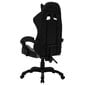 vidaXL biroja krēsls, RGB LED gaismas, pelēka un melna mākslīgā āda cena un informācija | Biroja krēsli | 220.lv