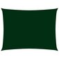 vidaXL saulessargs, taisnstūra, 5x7 m, tumši zaļš oksforda audums cena un informācija | Saulessargi, markīzes un statīvi | 220.lv