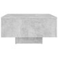 vidaXL kafijas galdiņš, betona pelēks, 60x60x31,5 cm, skaidu plāksne цена и информация | Žurnālgaldiņi | 220.lv