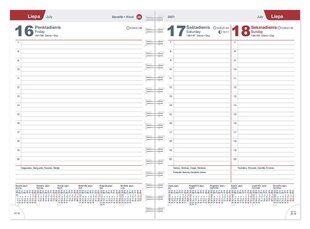 Darba dienasgrāmata A5, SPIREX, oranža cena un informācija | Kalendāri, piezīmju grāmatas | 220.lv