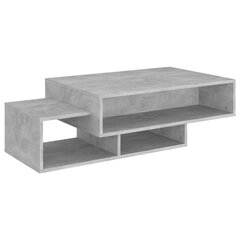 vidaXL kafijas galdiņš, betona pelēks, 105x55x32 cm, skaidu plāksne cena un informācija | Žurnālgaldiņi | 220.lv