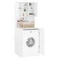 vidaXL veļasmašīnas skapītis, spīdīgi balts cena un informācija | Vannas istabas skapīši | 220.lv
