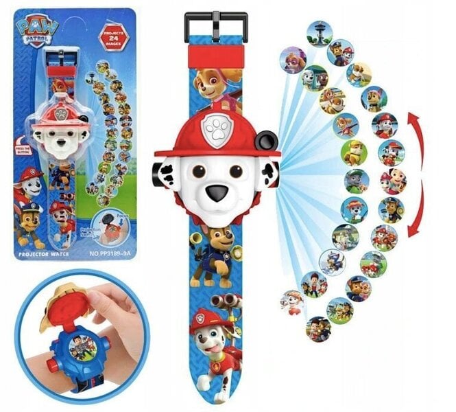 Digitālais pulkstenis ar projektoru Marshall Paw Patrol cena | 220.lv