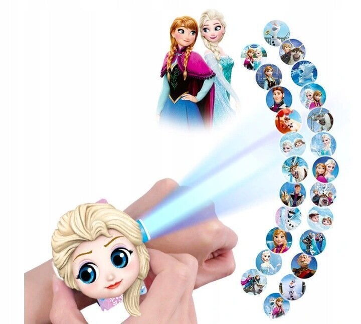 Digitālais pulkstenis Disney Frozen Elza ar projektoru цена и информация | Attīstošās rotaļlietas | 220.lv