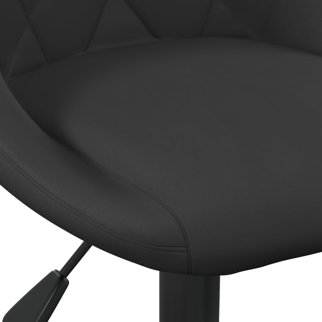 vidaXL bāra krēsli, 2 gab., melns samts cena un informācija | Virtuves un ēdamistabas krēsli | 220.lv