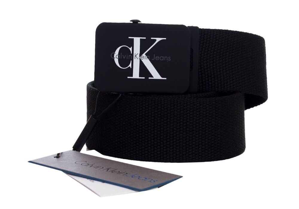 Vīriešu siksna Calvin Klein 4 cm MONOGRAM CANVAS BELT K50K504466 001 23907 цена и информация | Vīriešu jostas | 220.lv