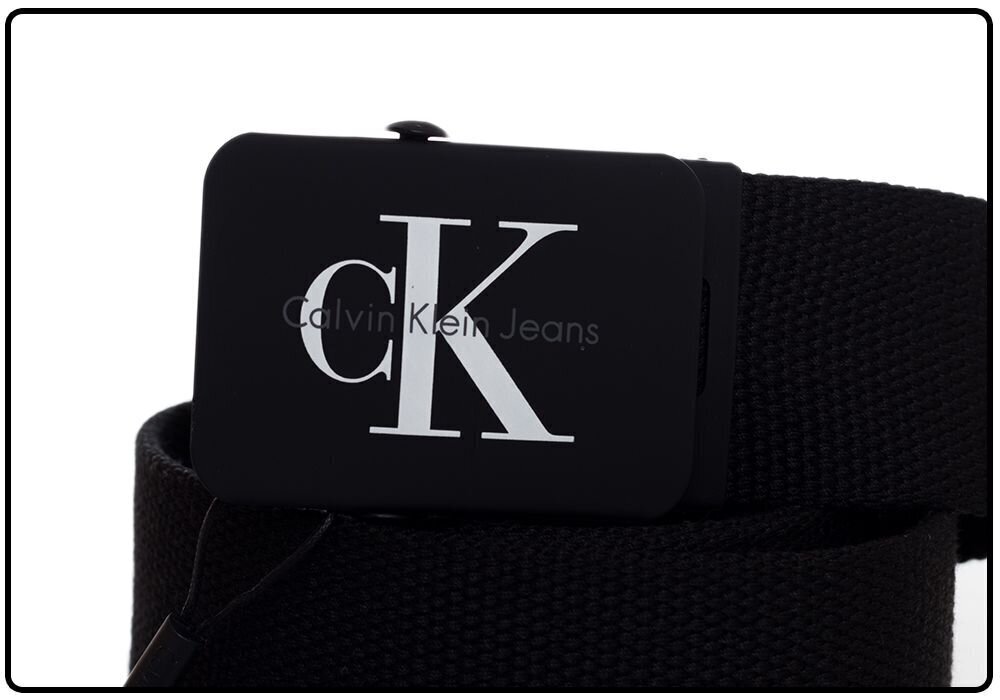 Vīriešu siksna Calvin Klein 4 cm MONOGRAM CANVAS BELT K50K504466 001 23907 цена и информация | Vīriešu jostas | 220.lv