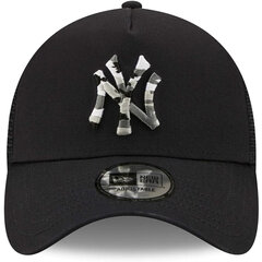 Спортивная кепка New Era Trucker New York Yankees Чёрная цена и информация | Мужские шарфы, шапки, перчатки | 220.lv