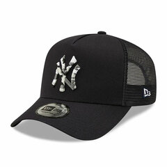 Спортивная кепка New Era Trucker New York Yankees Чёрная цена и информация | Мужские шарфы, шапки, перчатки | 220.lv