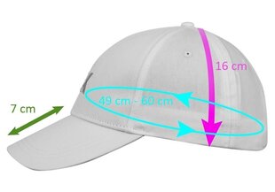 Cepure ar nagu sievietēm Calvin Klein RE-LOCK BB CAP WHITE K60K608211 YAF 36898 cena un informācija | Sieviešu cepures | 220.lv