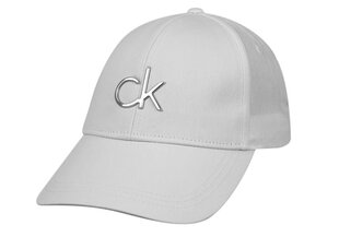 Cepure ar nagu sievietēm Calvin Klein RE-LOCK BB CAP WHITE K60K608211 YAF 36898 cena un informācija | Sieviešu cepures | 220.lv