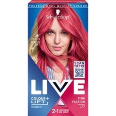 Краска для волос Schwarzkopf Live Color + Lift, L77 Pink Passion цена и информация | Краска для волос | 220.lv