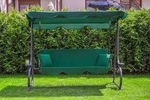 Paplašināmas šūpoles Funfit Garden Relax Plus, zaļas цена и информация | Садовые качели | 220.lv