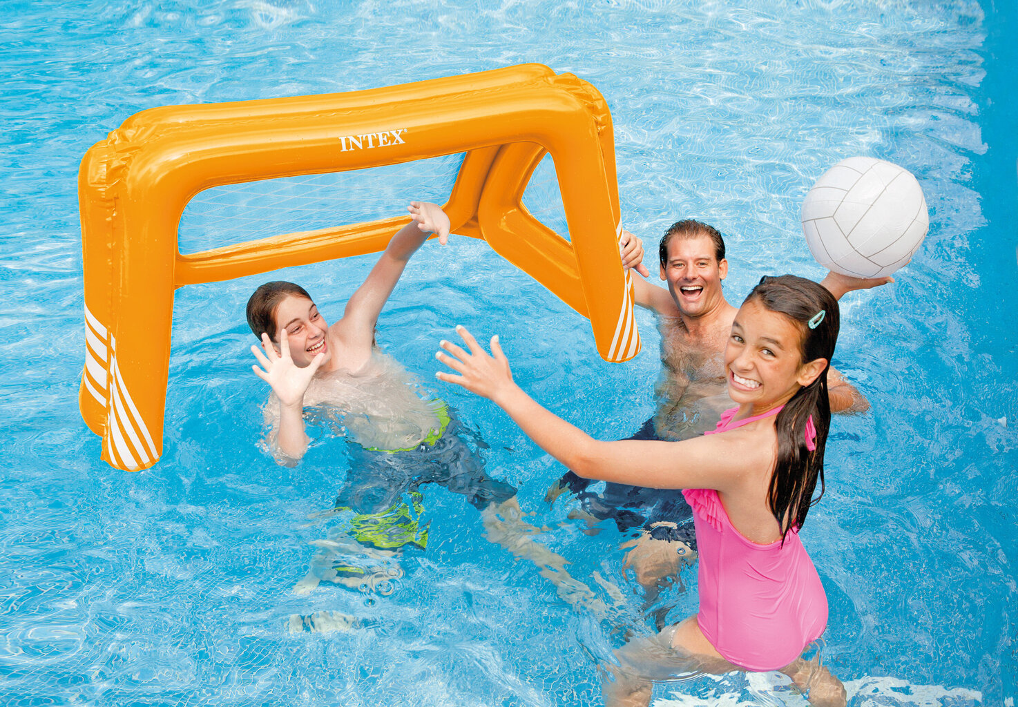 INTEX piepūšamie ūdens vārti Fun Goals Game. цена и информация | Piepūšamās rotaļlietas un pludmales preces | 220.lv