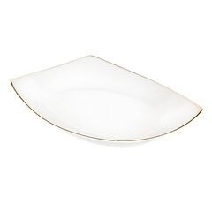 Квадратная позолоченная тарелка Mariapaula Moderna 33см цена и информация | Посуда, тарелки, обеденные сервизы | 220.lv