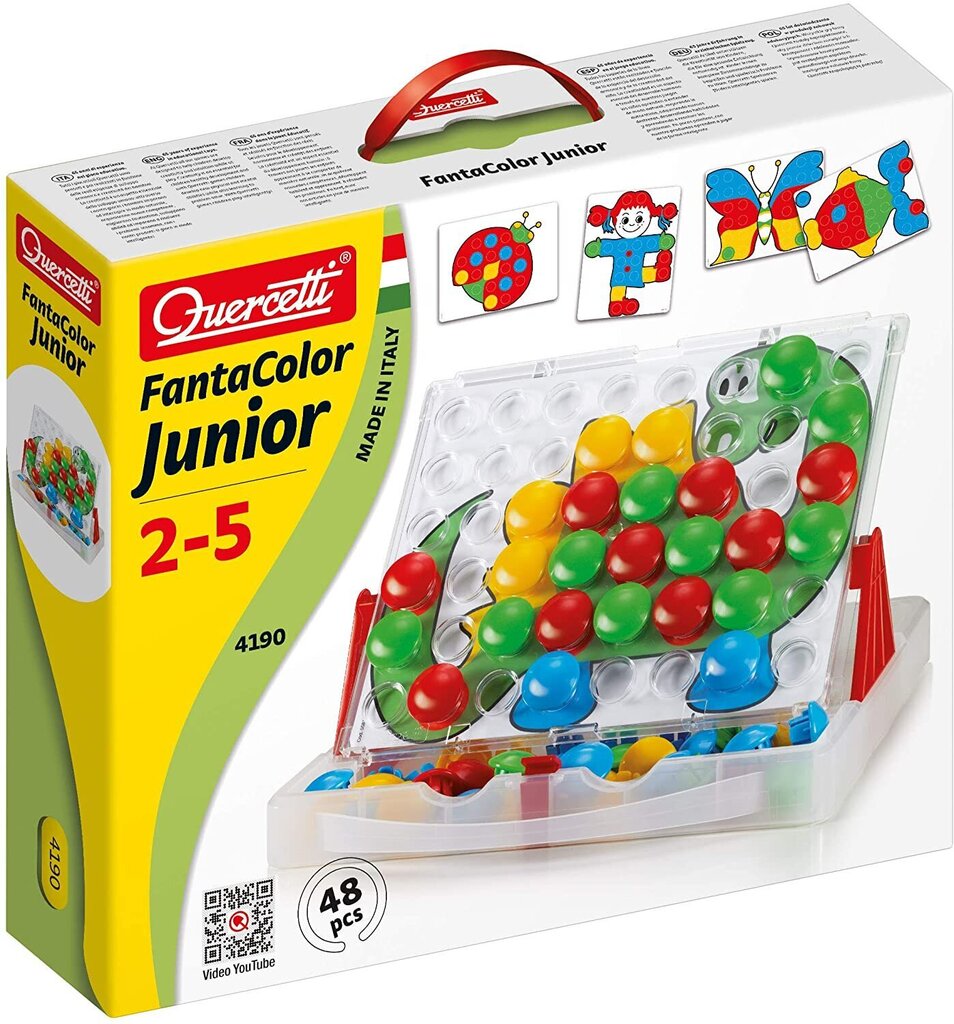 Mozaīka Quercetti "Fantacolor Junior", 4190 Li cena un informācija | Rotaļlietas zīdaiņiem | 220.lv