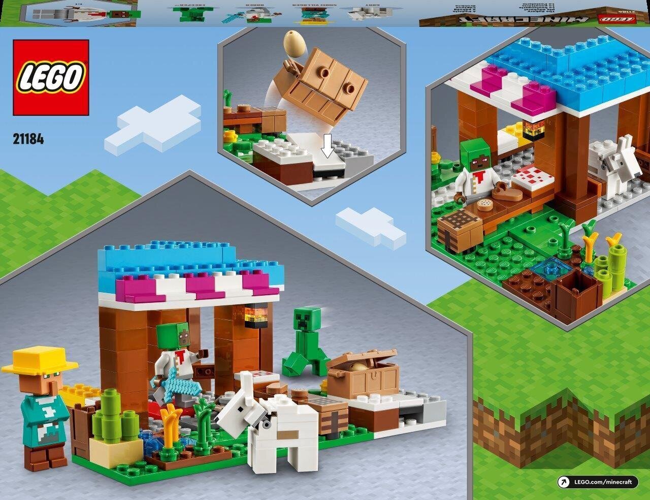 Пекарня 21184 LEGO® Minecraft™ цена | 220.lv