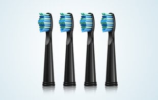 Fairywill 507/508 toothbrush tips (black) цена и информация | Насадки для электрических зубных щеток | 220.lv