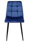 Samta krēsls DENVER tumši zils cena un informācija | Virtuves un ēdamistabas krēsli | 220.lv
