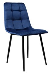 Samta krēsls DENVER tumši zils cena un informācija | Virtuves un ēdamistabas krēsli | 220.lv