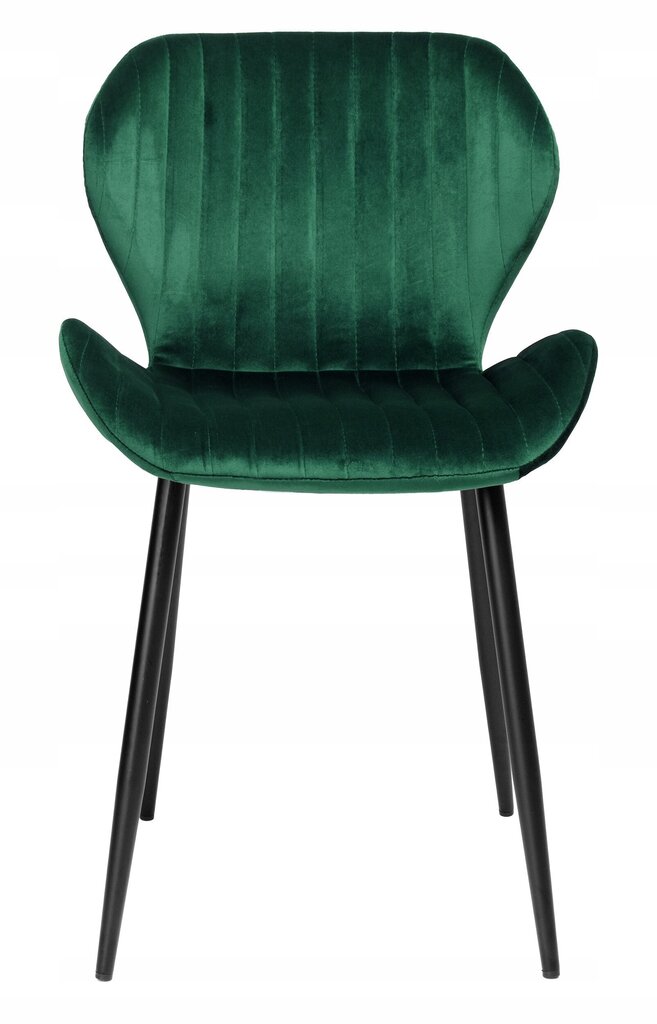 DALLAS Velvet Dark Green samta krēsls cena un informācija | Virtuves un ēdamistabas krēsli | 220.lv