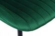 DALLAS Velvet Dark Green samta krēsls цена и информация | Virtuves un ēdamistabas krēsli | 220.lv