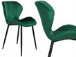 DALLAS Velvet Dark Green samta krēsls cena un informācija | Virtuves un ēdamistabas krēsli | 220.lv