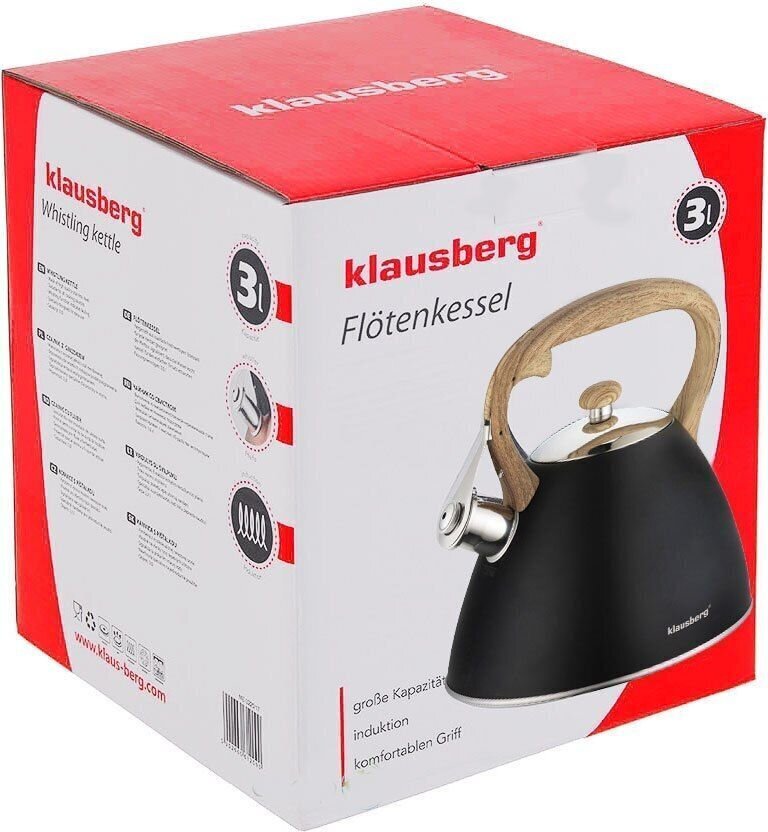 Tējkanna Klausberg KB-7262, 3 L cena un informācija | Kafijas kannas, tējkannas | 220.lv