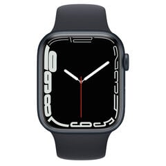 Apple Watch Series 7 45mm GPS + Cellular, Midnight (lietots, stāvoklis A) cena un informācija | Viedpulksteņi (smartwatch) | 220.lv