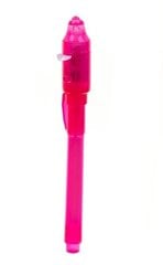 УФ-светодиодная ручка с невидимыми надписями, розовая цена и информация | Письменные принадлежности | 220.lv