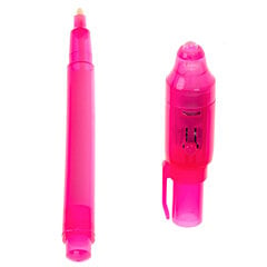 UV LED pildspalva ar neredzamiem uzrakstiem, rozā cena un informācija | Rakstāmpiederumi | 220.lv