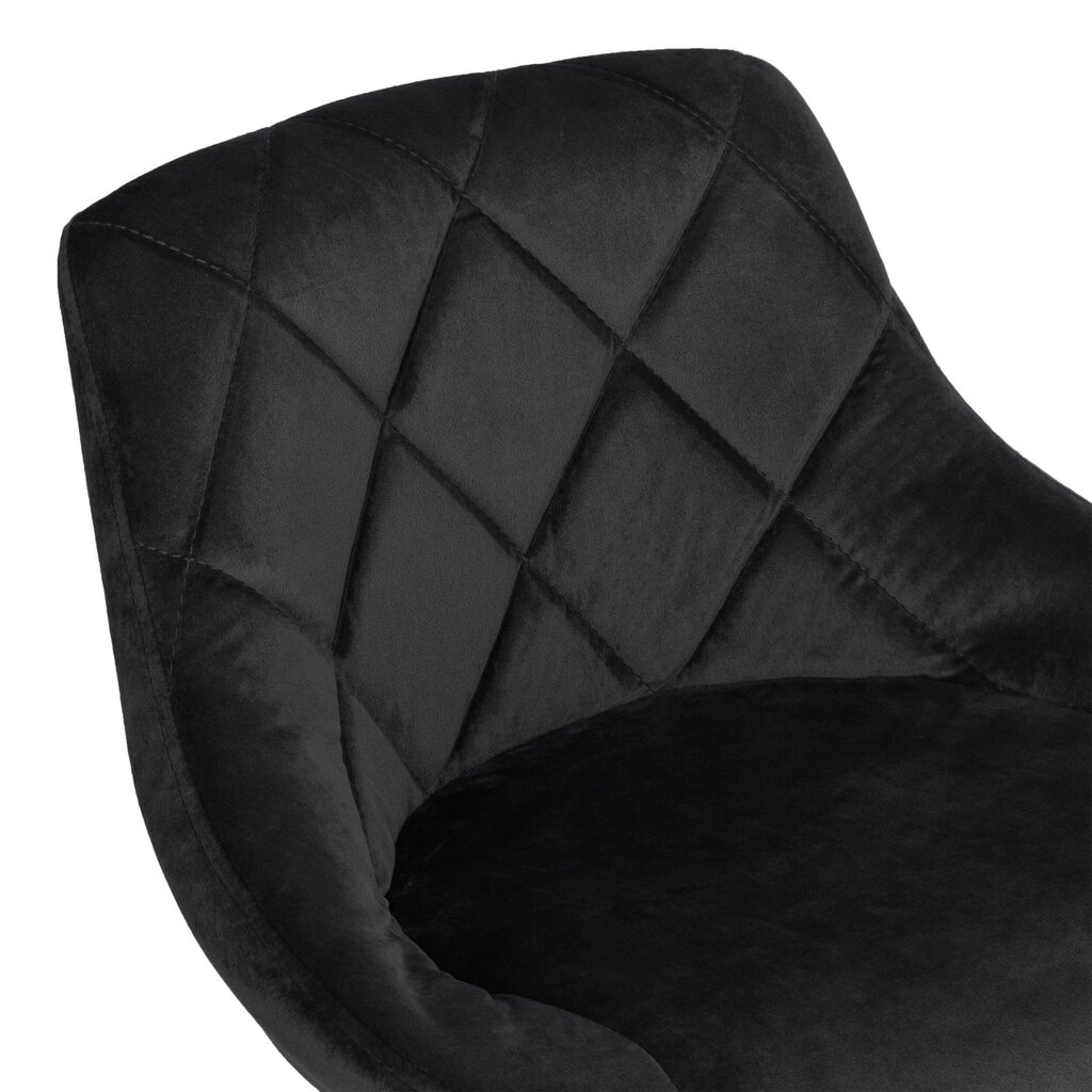 Samta melns bāra krēsls CYDRO BLACK cena un informācija | Virtuves un ēdamistabas krēsli | 220.lv