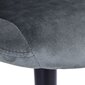 Samta bāra krēsls CYDRO BLACK grafīta krāsā cena un informācija | Virtuves un ēdamistabas krēsli | 220.lv