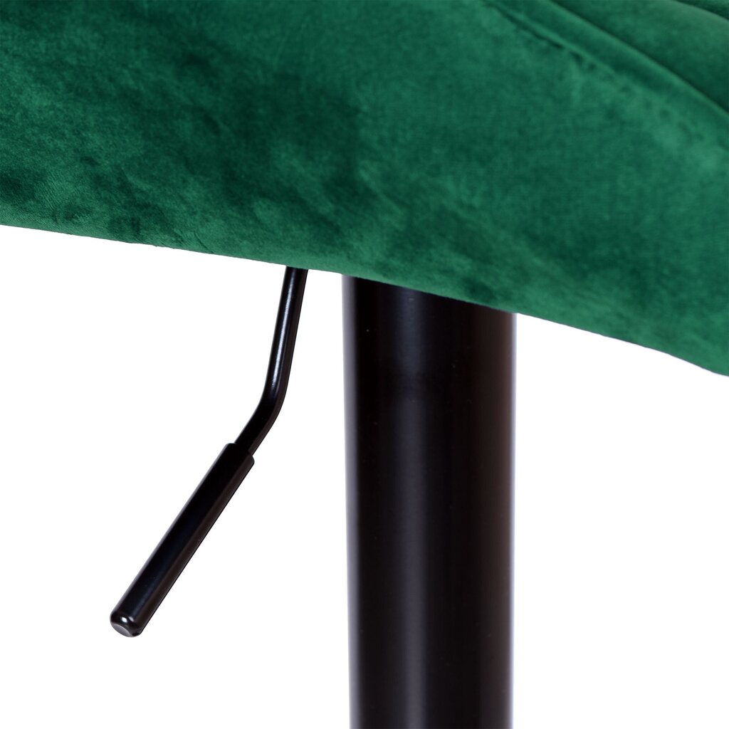 Bāra krēsls GRAPPO VELVET tumši zaļš cena un informācija | Virtuves un ēdamistabas krēsli | 220.lv