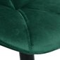 Samta tumši zaļš bāra krēsls GORDON BLACK cena un informācija | Virtuves un ēdamistabas krēsli | 220.lv