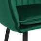 Samta krēsls SEVILLA tumši zaļš cena un informācija | Virtuves un ēdamistabas krēsli | 220.lv