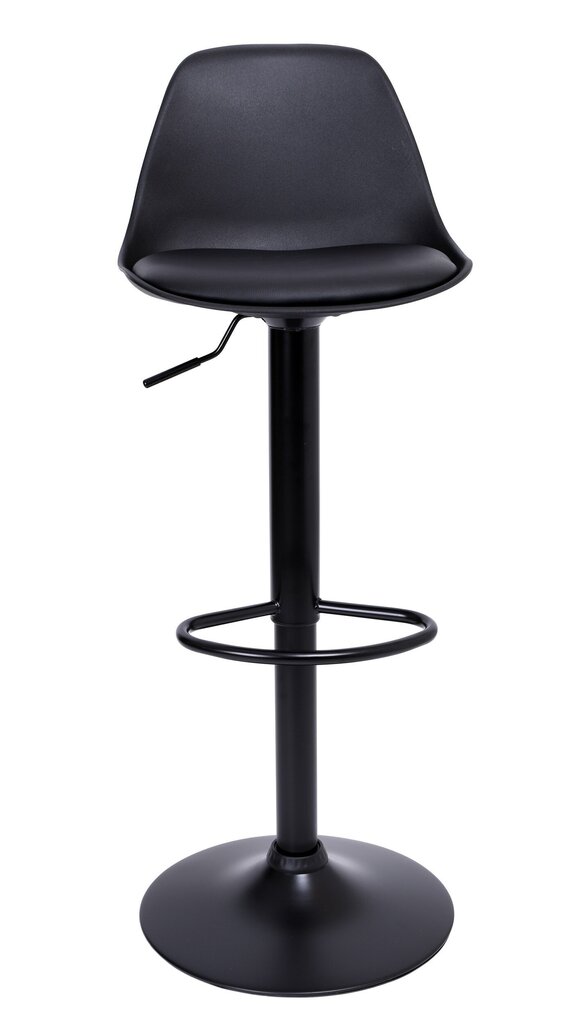Bāra krēsls KB-RICARDO BLACK melns cena un informācija | Virtuves un ēdamistabas krēsli | 220.lv