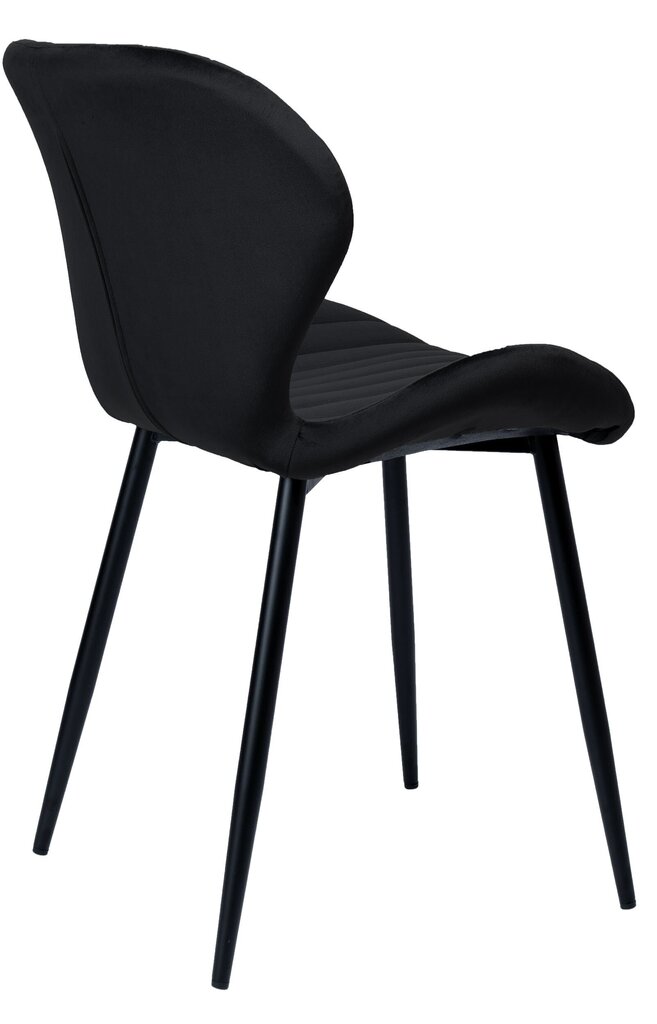 DALLAS Velvet Black samta krēsls cena un informācija | Virtuves un ēdamistabas krēsli | 220.lv