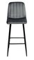 TORONTO VELVET bāra krēsls grafīta krāsā cena un informācija | Virtuves un ēdamistabas krēsli | 220.lv