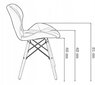 Samta krēsls K-MURET VELVET DSW melns cena un informācija | Virtuves un ēdamistabas krēsli | 220.lv