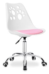Вращающееся кресло Grover - белый, розовый цена и информация | Офисные кресла | 220.lv