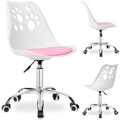 Вращающееся кресло Grover - белый, розовый цена и информация | Офисные кресла | 220.lv