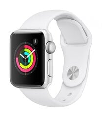 Apple Watch Series 3 38mm Silver Aluminum/White Sport Band цена и информация | Смарт-часы (smartwatch) | 220.lv