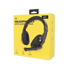 Setty wired headphones with microphone цена и информация | Наушники с микрофоном Asus H1 Wireless Чёрный | 220.lv