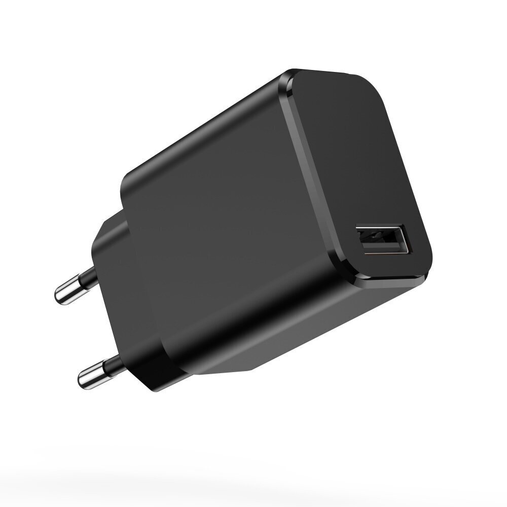 Setty lādētājs 1x USB 3A, melns + microUSB kabelis 1,0 m cena un informācija | Lādētāji un adapteri | 220.lv