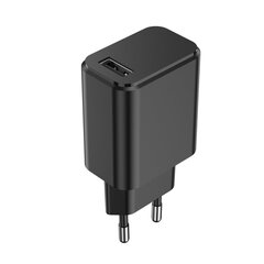 Setty lādētājs 1x USB 3A, melns + microUSB kabelis 1,0 m cena un informācija | Lādētāji un adapteri | 220.lv